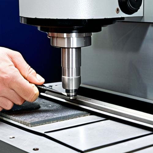 Home 14 **Prompt 1 (Focus on Practical Execution and Precision):**
"A highly skilled machinist, wearing essential safety glasses and professional workshop attire, meticulously operates a modern, high-precision CNC milling machine. The scene highlights their focused hands, one making a subtle adjustment on the machine's interface or with a cutting tool, and the other carefully using a micrometer or digital caliper to measure a freshly machined, complex metallic part directly on the machine's work area. Coolant fluid and finely curled metal chips are subtly visible, emphasizing the ongoing process. The lighting is bright and clear, accentuating the precision of the work and the professional, safety-conscious environment."