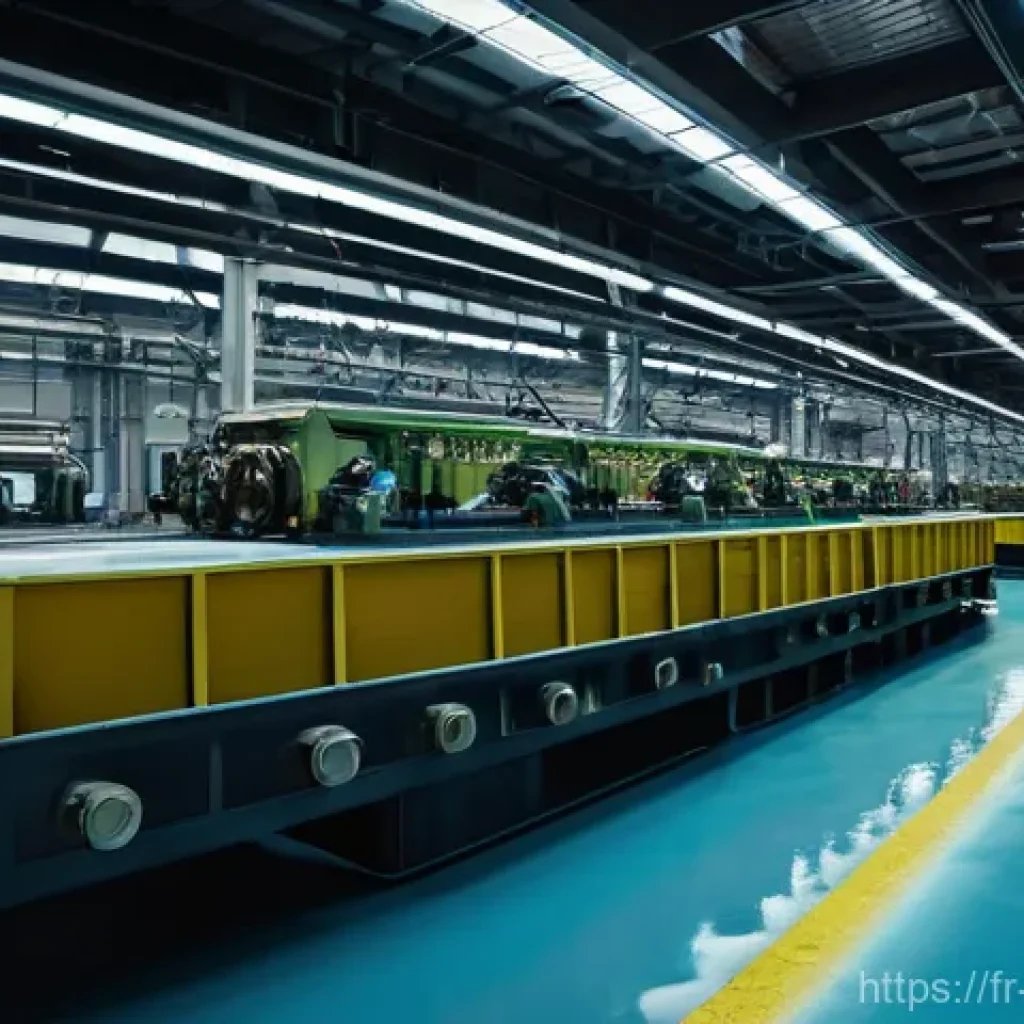 기계가공 CNC 밀링 실습 후기 - 0 Factory Floor**

A wide-angle, futuristic depiction of an "Industry