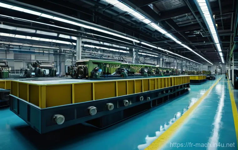 기계가공 CNC 밀링 실습 후기 - 0 Factory Floor**

A wide-angle, futuristic depiction of an "Industry