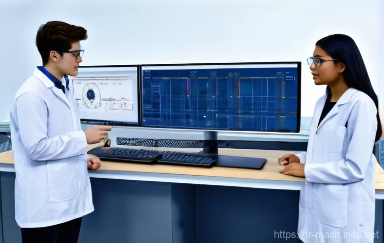 기계가공 실기 준비 팁 - **A Focused Technician Mastering Metrology:** A young, determined female engineering student, wearin...