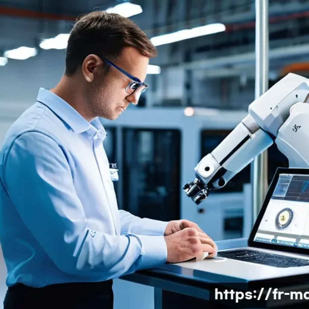 기계가공 NC 코드 작성 팁 - **Prompt 1: Collaborative Robotics in a Modern Manufacturing Hub**
    A wide shot of a brightly lit...
