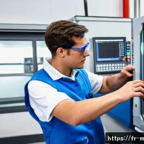 Home 33 기계가공 자격증 학습 커뮤니티 소개 - A modern vocational training center classroom in France specializing in mechanical machining, featur...